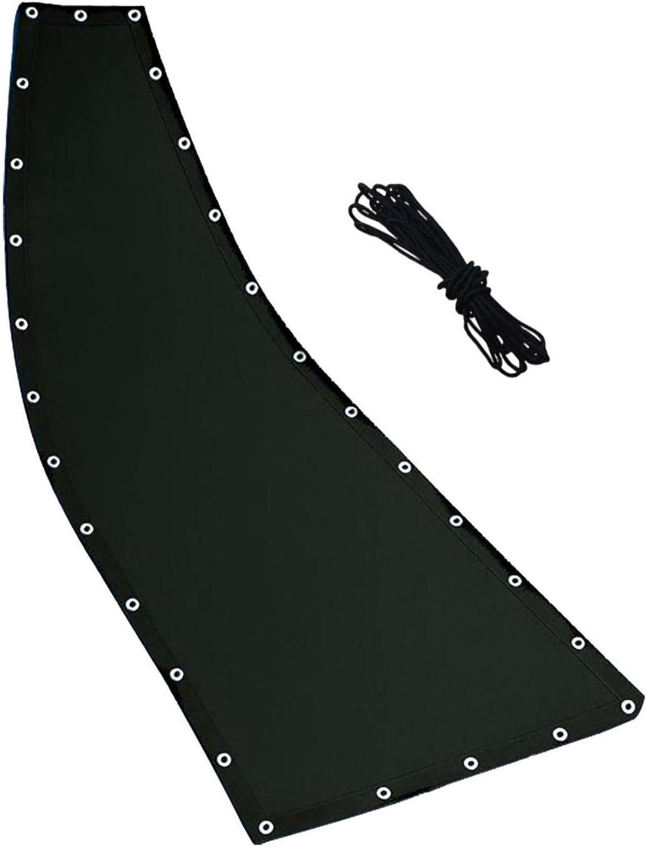 Schommel Vervangingsstof - Hangmatstof Stoelbekleding - Buiten Ontspannen - Weerbestendig Gaas - 64 x 197 x 23 cm - Zwart