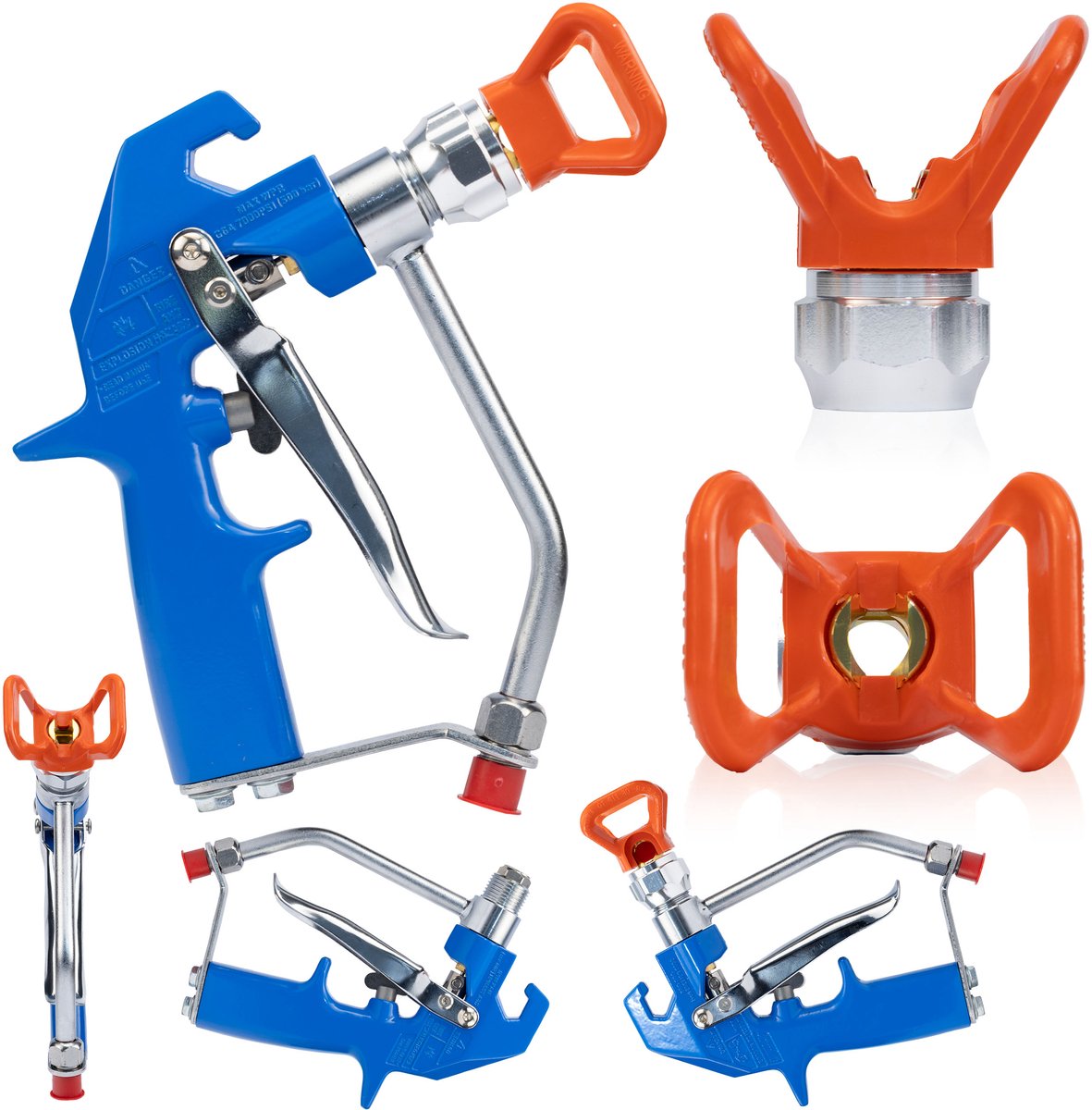 Rosfix Spuitpistool Vervanging BS500 - 500 bar - 1/4"" Aansluiting, 4 inch Spuithendel - Geschikt voor Graco, Wagner