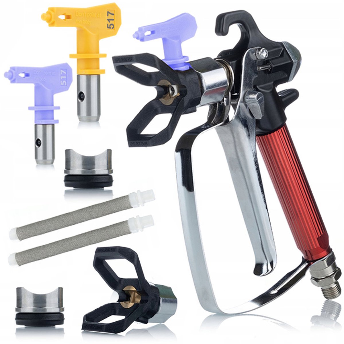 Rosfix UltraSpray RedJet RJ1 Spuitpistool - Spuitmond 517 - Professioneel