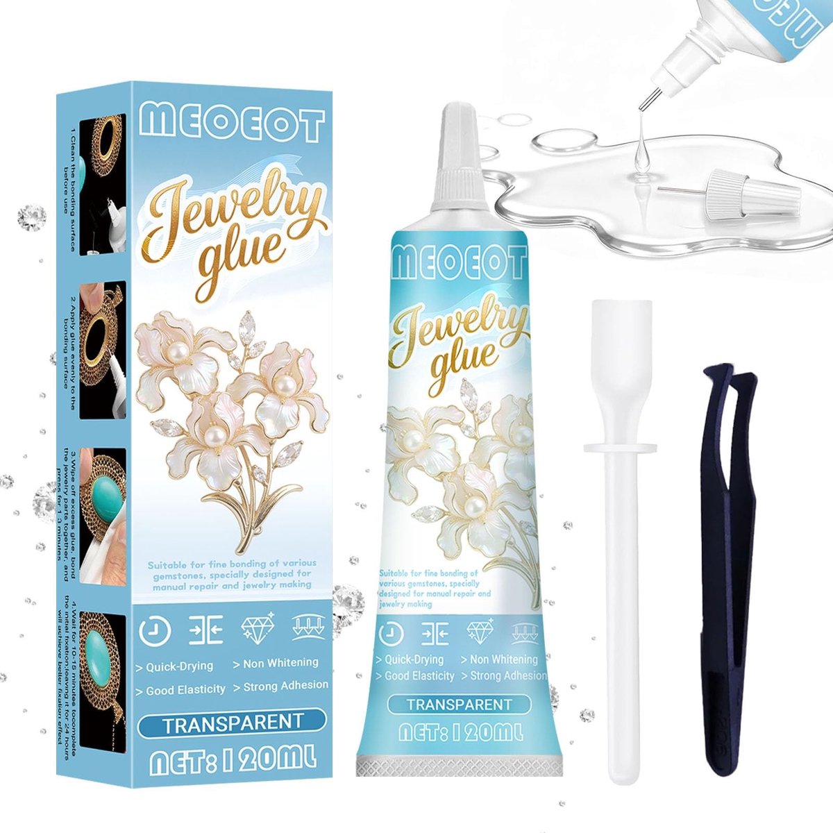 Omgoods - 120 ml Extra Sterke Sieraden Lijm voor DIY Projecten