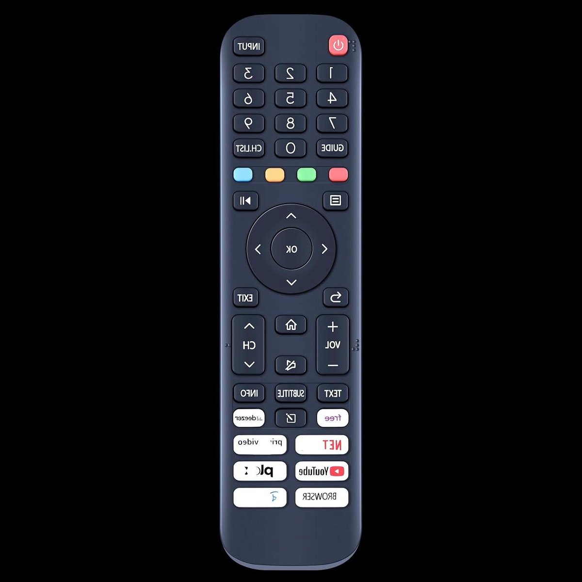 Vervangende Afstandsbediening - Universele afstandsbediening - TV Bediening - Volledig Compatibel - 13.5 x 3.5 x 1.8 cm - Zwart