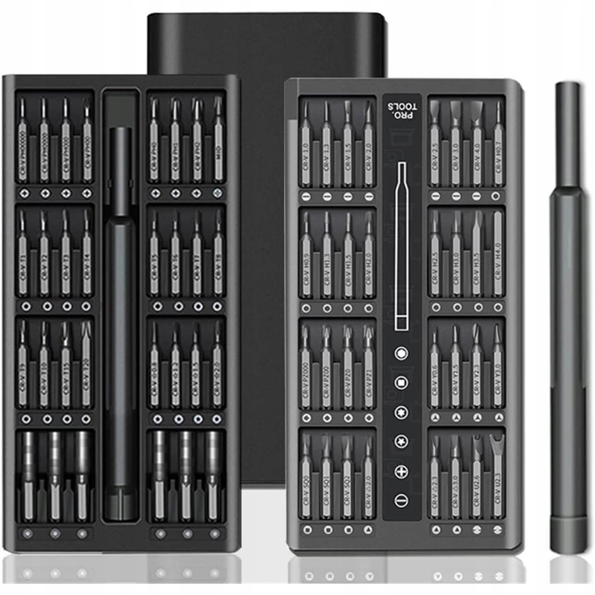 Rosfix Precisieschroevendraaierset 63-in-1 - Metalen Etui, Magnetische Bits