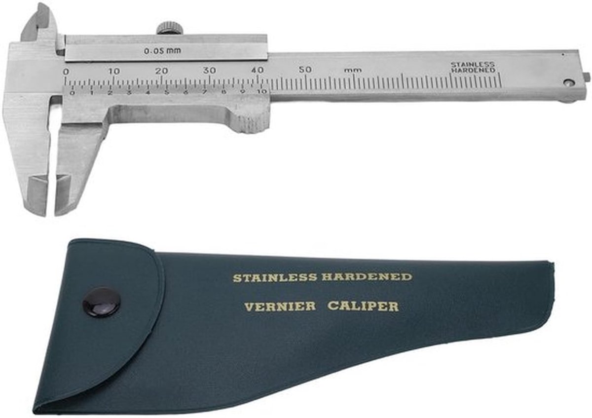 Schuifregelaar 0-50 mm hoge nauwkeurigheid - Draagbaar meetgereedschap - Mini schuifmaat - Meten binnen/buitendiameters - Dubbele schaal metrisch/imperial - Ideaal voor doe-het-zelvers - Meetlat