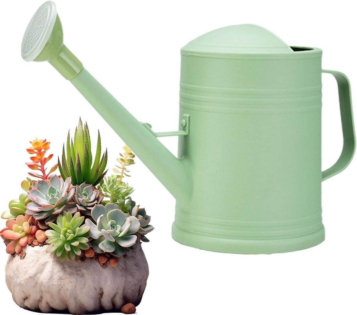 Gieter Planten - Plantensproeier Binnen - Planten Water Geven - Verstelbare Nevel Straal - 2L - Groen