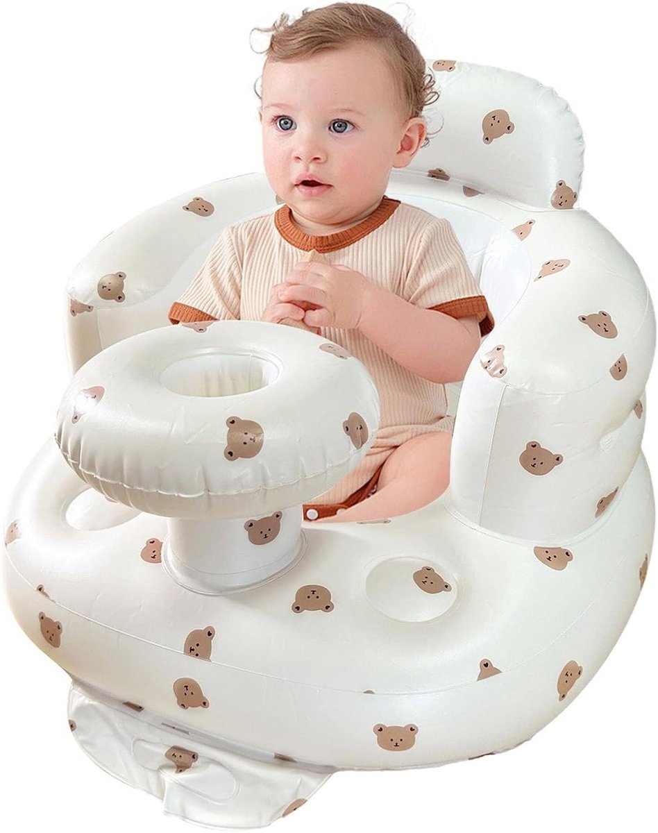 Baby Opblaasstoel - Zitje Baby - Veilig Zitten - Ergonomisch Ontwerp - 52x44x38 cm - Blauw