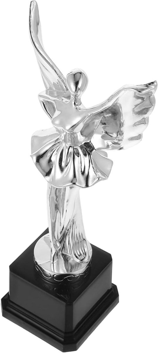 Dans Trofee - Ballet Prijs - Wedstrijd Beloning - Realistisch Uiterlijk - 25.4 cm - Zilver
