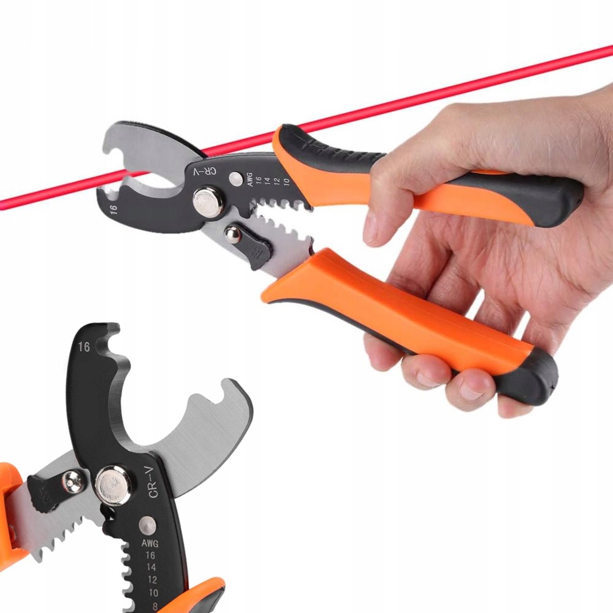 Rosfix Strip- en Kniptang Striptang - Geharde Stalen Constructie - 180 mm, 0,2–6 mm