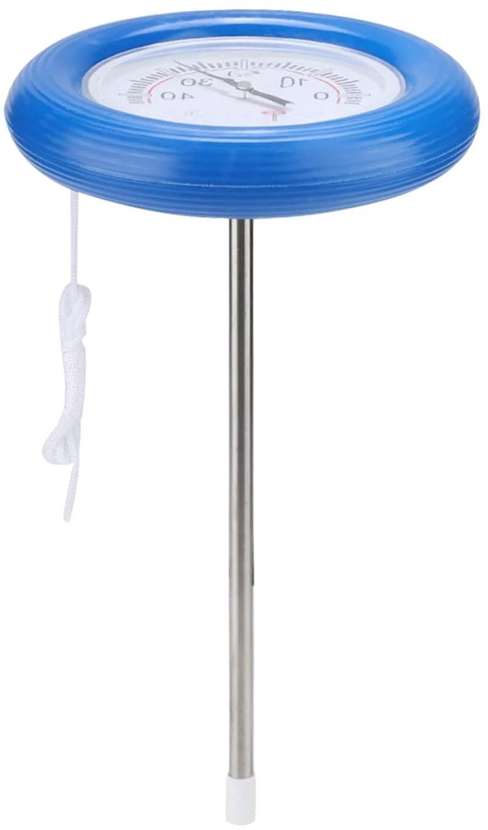 Zwembadthermometer Drijvend - Water Temperatuurmeter - Water Temperatuur Meten - Nauwkeurige Sensor - 0-40°C - Blauw