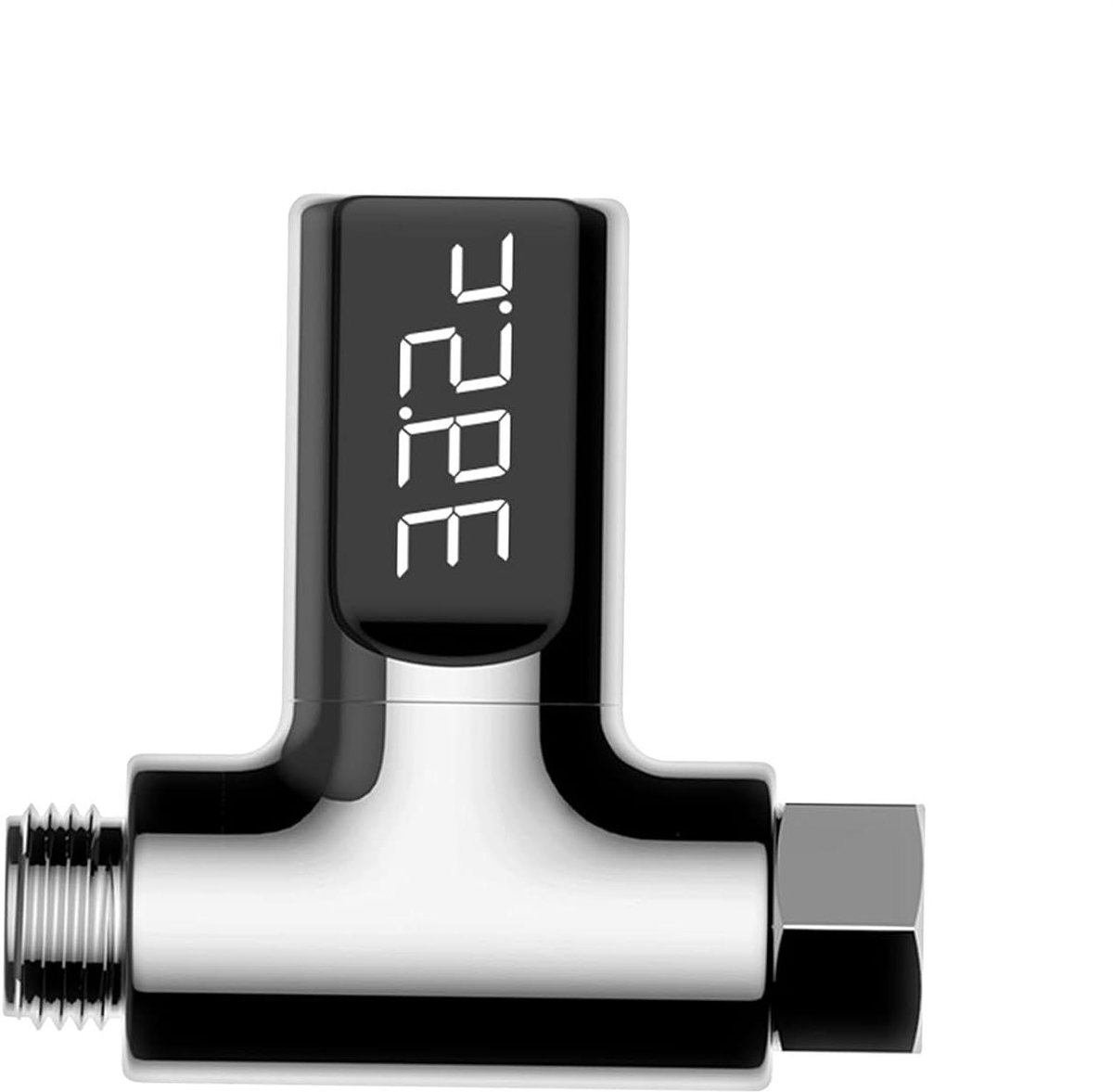 Douche Watertemperatuurmonitor - Badthermometer Digitaal - Veilig Baden - LED Display - 360 Graden - Wit