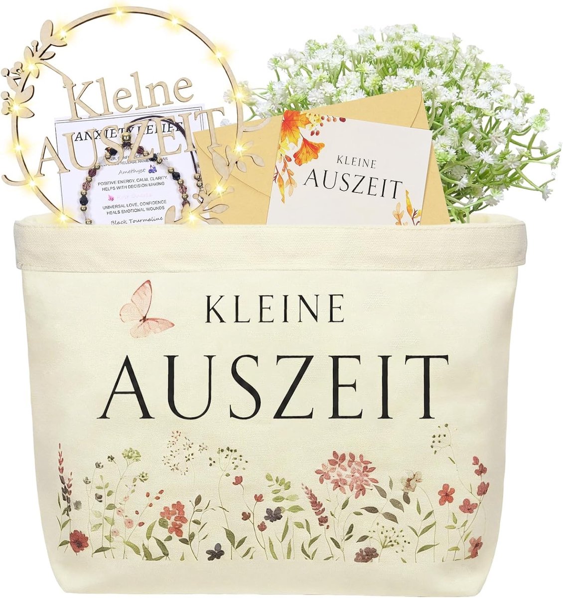 Cadeauverpakking Set - Wellness Geschenk - Ontspanning Thuis - Met LED Lichtsnoer - 150 g - Niet gespecificeerd