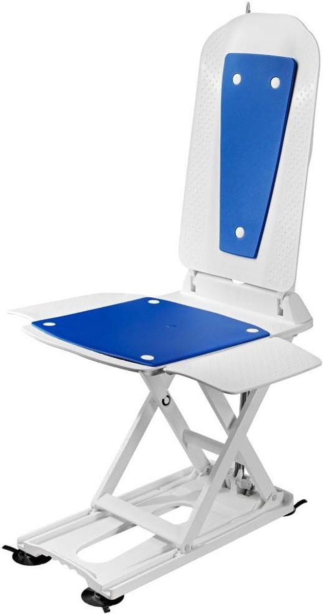 Badkuip Liftsysteem - Badlift Wannenlift - Veilig in bad - Inclusief overtrekset - 50 cm zitdiepte - Blauw