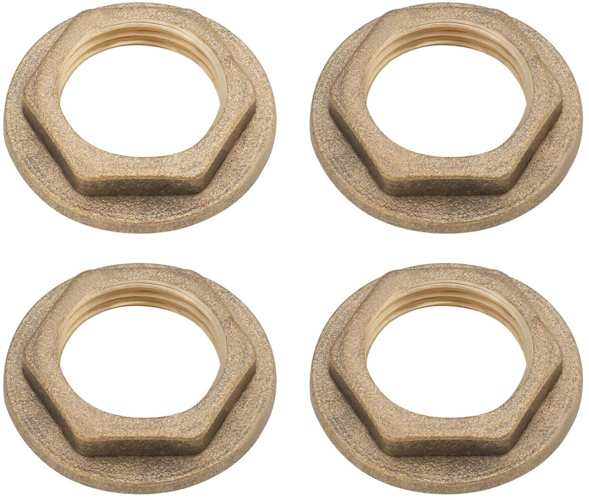 Messing vrouwelijke moer 3/8 BSP - flensmoer - voor kraanverbinding - duurzaam en betrouwbaar - ShopVlot