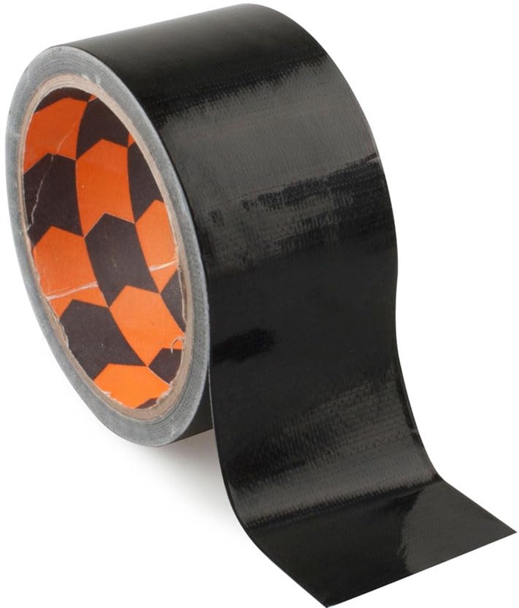 PRENDELUZ Compact zwart plakband, versterkte weefseltape 50 mm x 10 m - ShopVlot