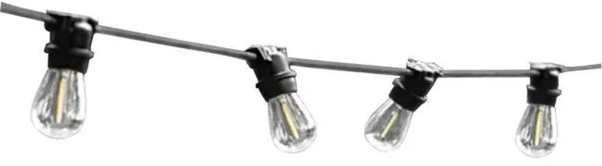 LED-girlande 10 meter | 10x E27 fittingen | Buiten & Binnen Verlichting
