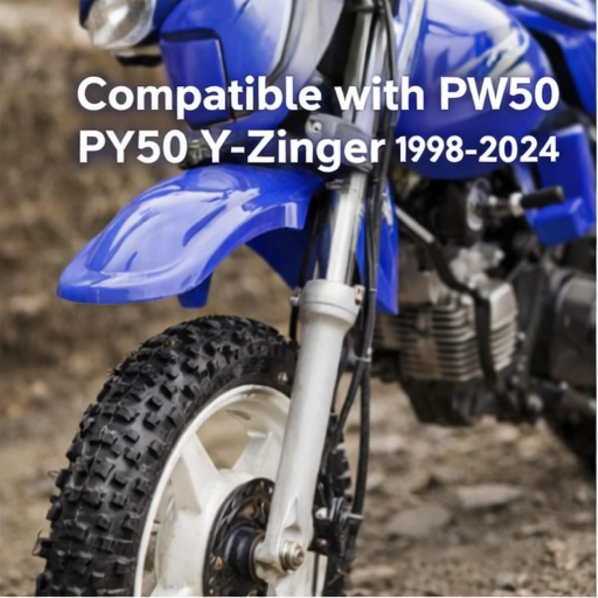 Voorvorkspatbord voor PW50 PY50 Y Zinger 1998-2024 - Duurzaam, Stijlvol en Beschermend Spatbord in Blauw