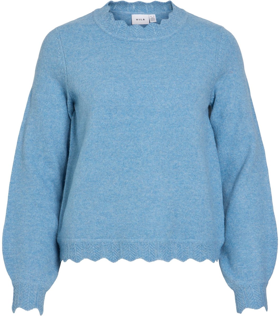VILA - VINIKOLINA O-NECK L/S KNIT TOP - NOOS - Dames - Gebreide truien