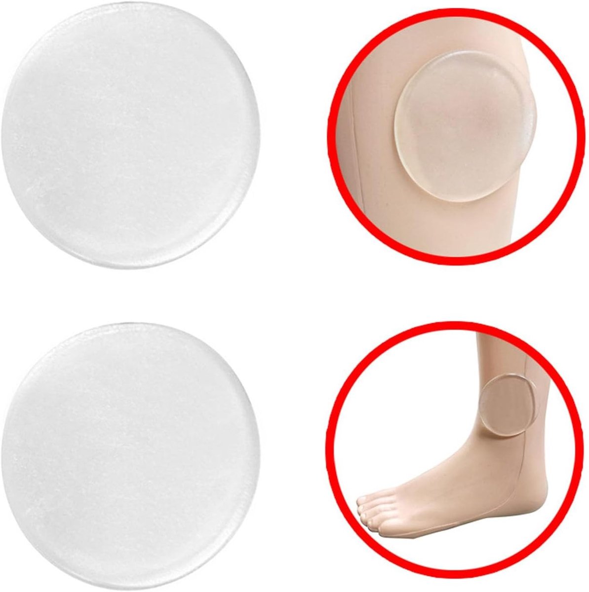2 Stuks Gel Schijven voor Enkels - Bescherming en Comfort voor Schaatsen en Hockey met Verstelbare Enkelsupport en Antislip Pads