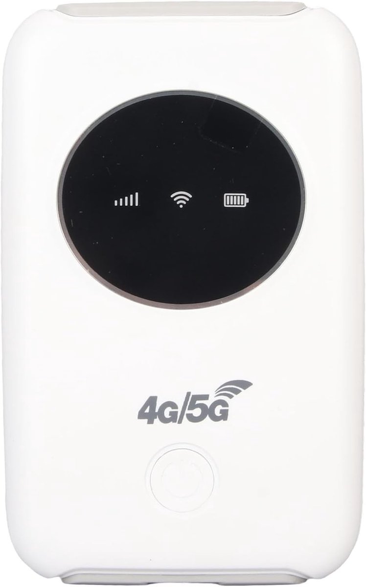 Draagbare 4G LTE Mobile Hotspot Router, Ontgrendelde 5G Wi-Fi met SIM Kaartsleuf, 300 Mbit/s voor Gaming, Reizen en Festivals