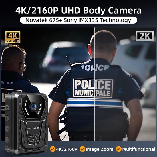 Draagbare Camera - Bodycam HD - Beelden Vastleggen - Nachtzicht Infrarood - 32 GB Opslag - Zwart — afbeelding 5