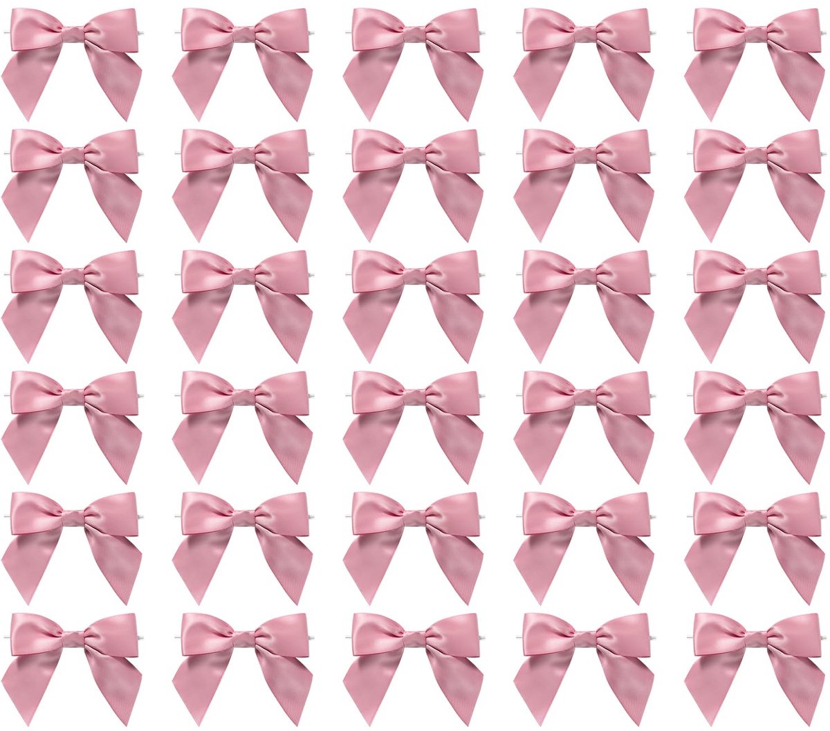 Decoratie strikken 30 stuks - oudroze - kleine cadeaustrikken - perfect voor bruiloften - m-winkel
