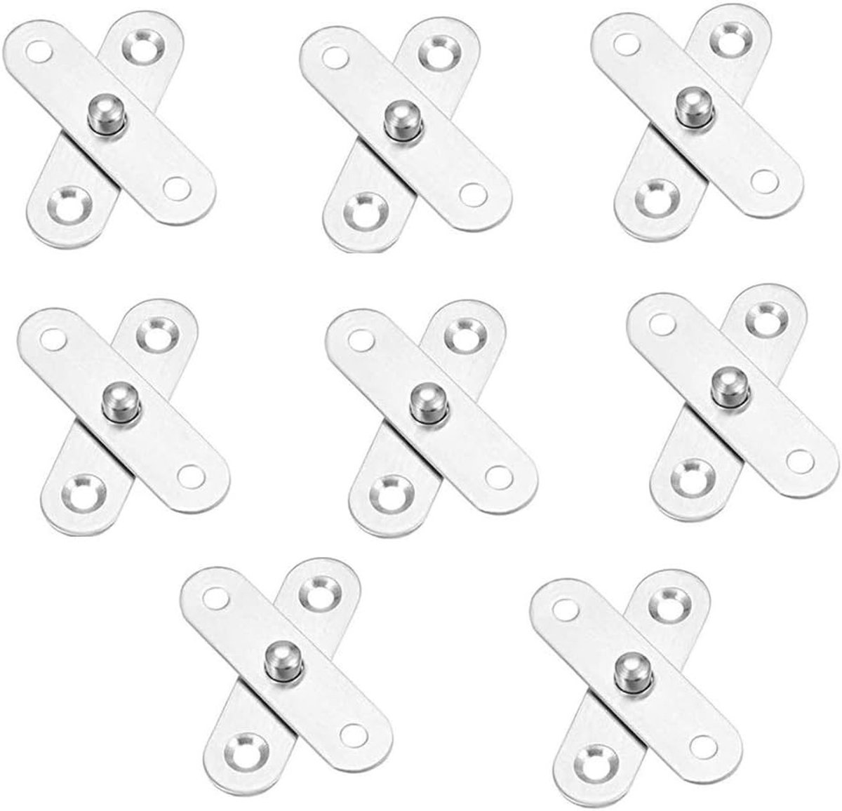 8-delige draaibare scharnier hardware voor verborgen deuren, kasten en badkamermeubels - 360° rotatable scharnieren voor optimale functionaliteit