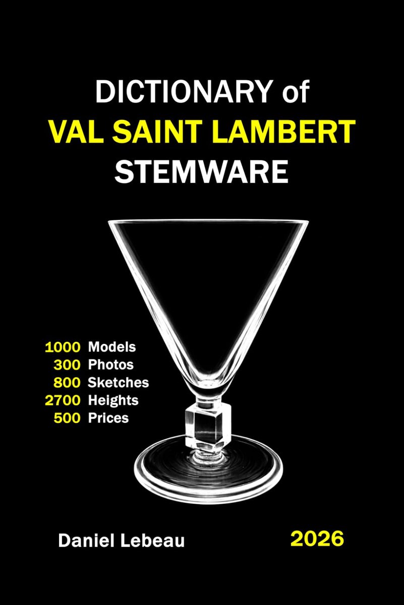 Dictionaire Val Saint Lambert Kristallen Glazen - 1000 Modellen - 300 Foto's - 2700 Hoogtes - ShopVlot