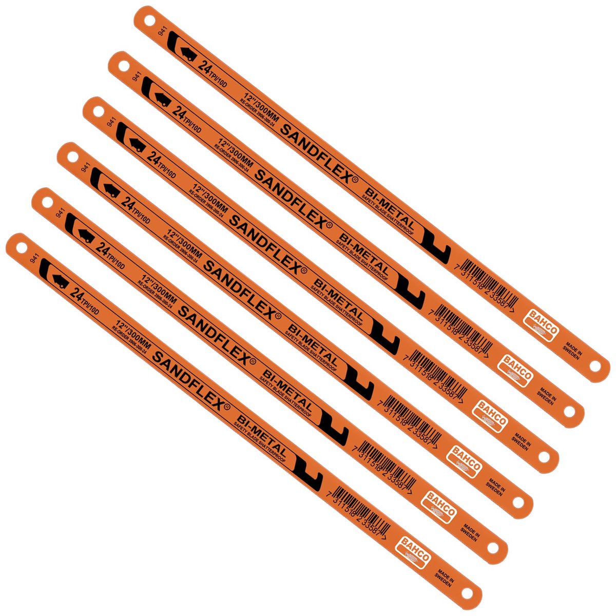 Metalen zaagblad set 300 mm - 6 stuks - hoogwaardig staal - ideaal voor precisiewerk - ShopVlot