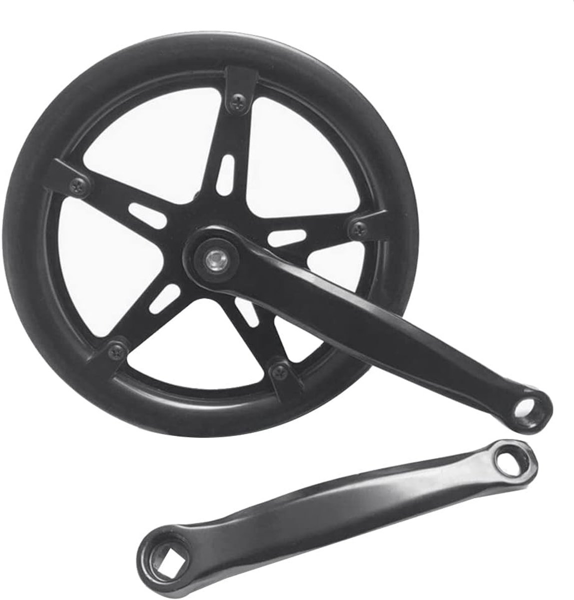 Racefiets Single Speed 170 mm Zwengel met Holle Tandplaat en Kettingwiel - Fietsaccessoires voor Optimale Prestaties