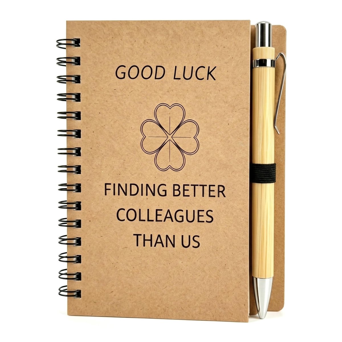 Notitieboek met pen - Kraft papier - Grappig lerarencadeau voor vrouwen - Perfect als bedankje voor collega's - ShopVlot