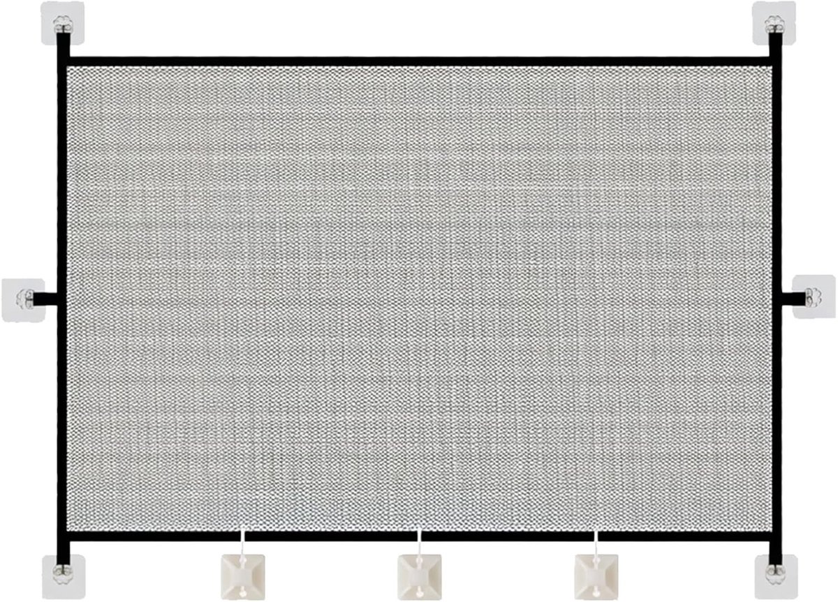 Verstelbare Dierenhekje voor Katten en Honden - Veiligheidshek voor Binnengebruik, Ideaal voor Puppy’s en Kittens (110x72cm)