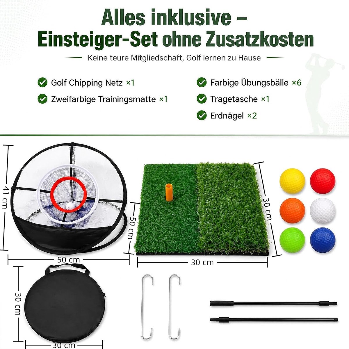 Vouwbaar Golf Oefennet voor Tuin, Driving Range en Chipping - Waterdicht en Draagbaar voor Effectieve Training