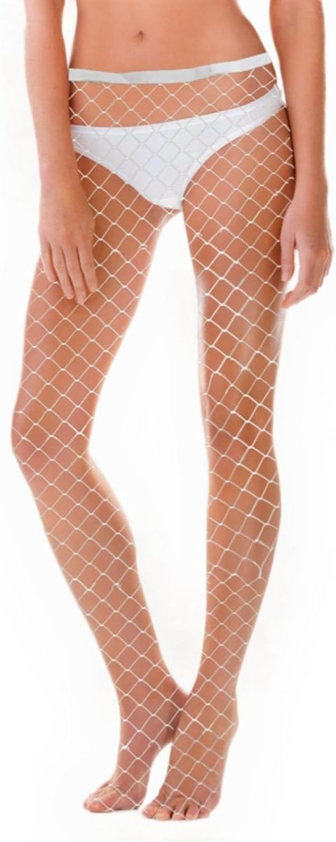 Verleidelijke Visnet Kousen, Hoge Taille, Ademend en Zelfklevend, Perfect voor Feestjes, Carnaval en Valentijnsdag