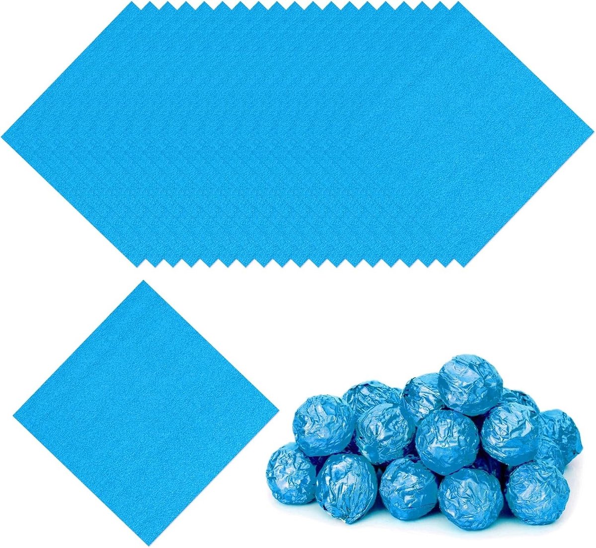 3.15 Inch Foil Candy Wrappers - 100 Stuks Chocolade Verpakkingen voor Zelfgemaakte Snoepjes, Caramel en Taart Decoratie in Donkerblauw