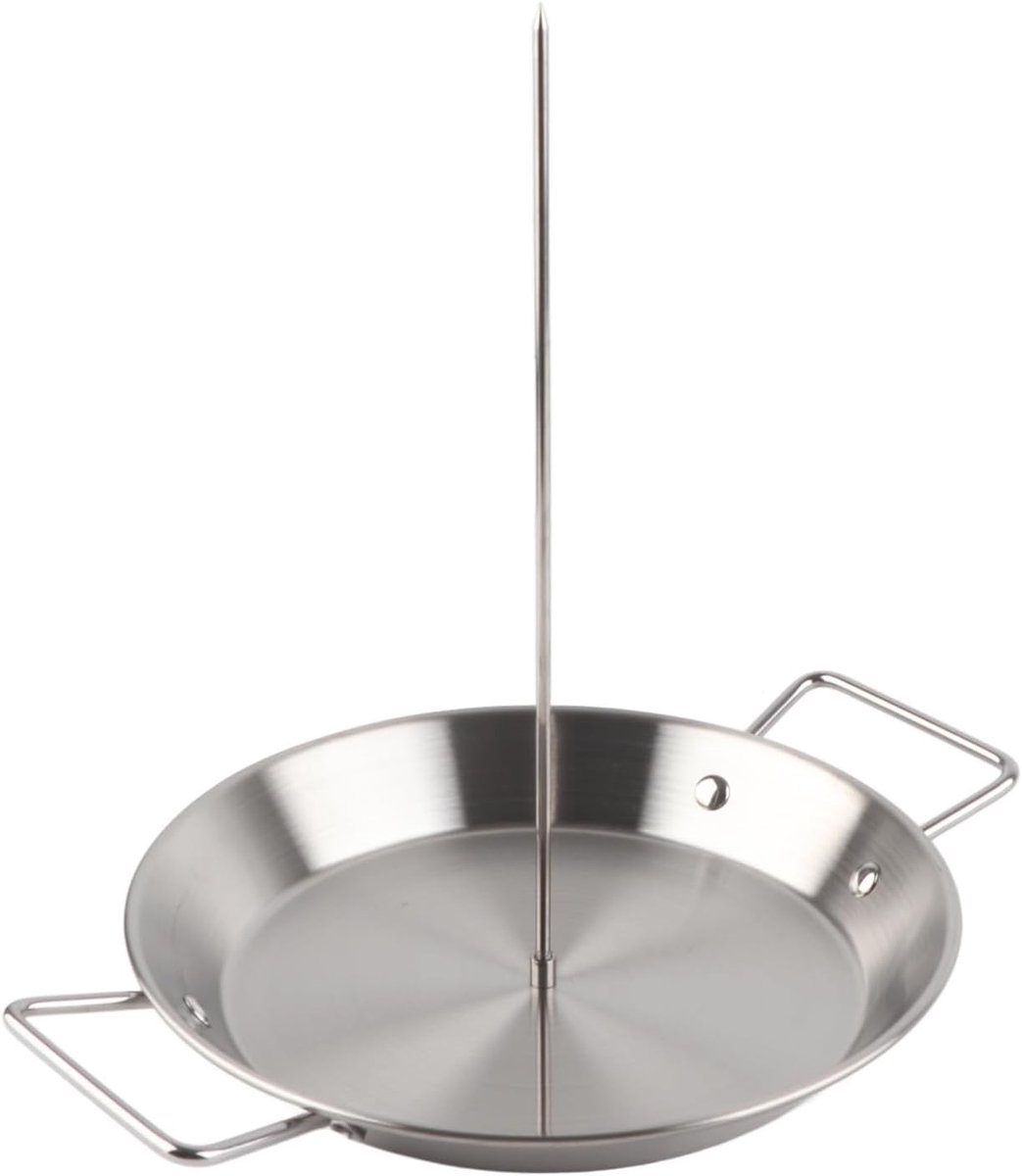 Hoge Kwaliteit RVS Verticale Spies voor Grillen, Ideaal voor Kamado, Smoker en BBQ met 3 Verwijderbare Spikes van 8in, 10in en 12in