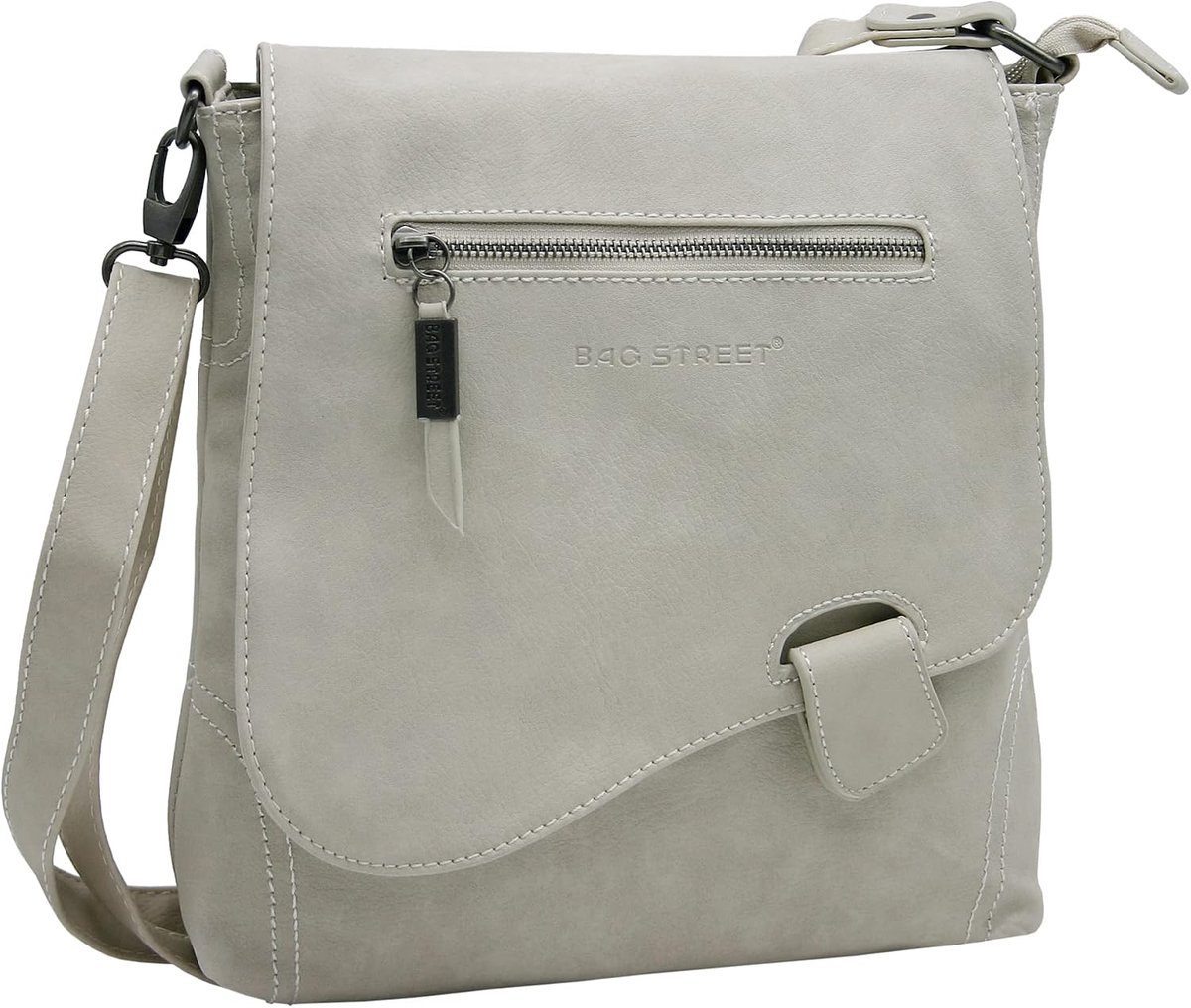 BAG STREET - Large Ladies Handbag with Magnetic Closure and Zipper - ShopVlot