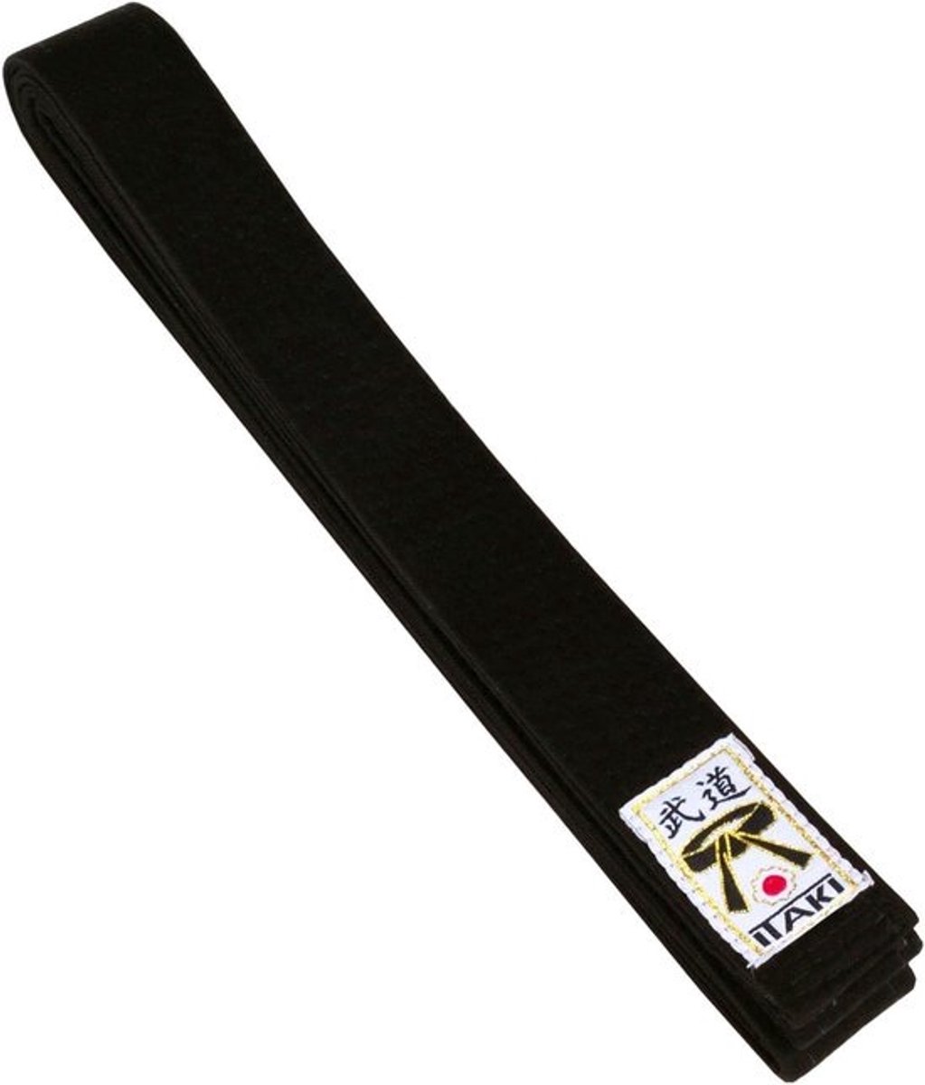 Sport Riem - Vechtsport Band - Training en Wedstrijd - 8 Naden - 285 cm - Zwart
