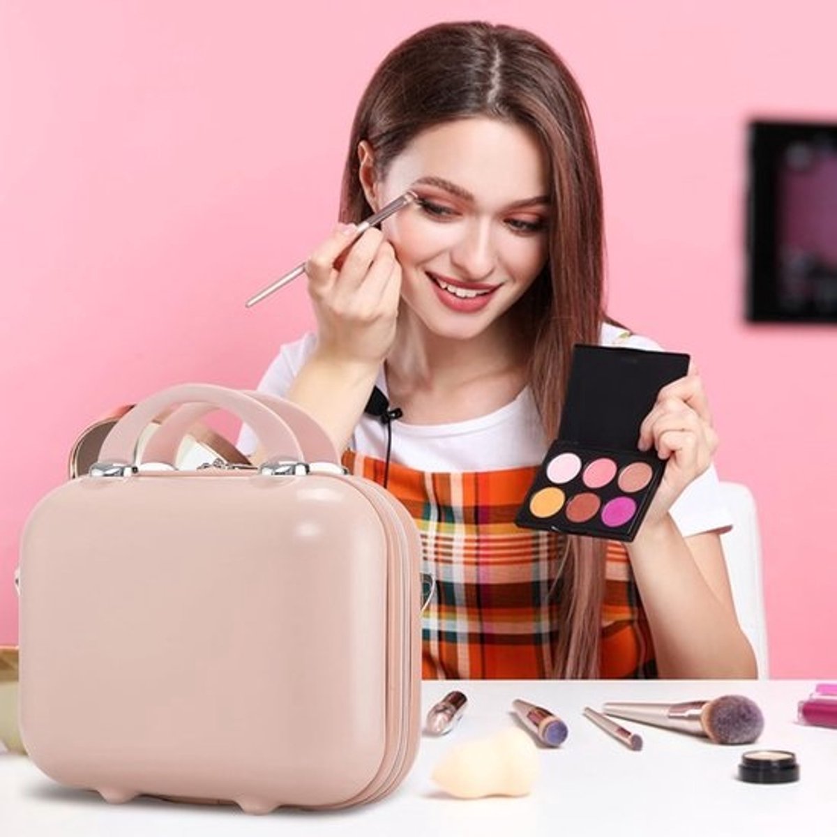 Draagbare Cosmeticakoffer voor Vrouwen en Meisjes - Waterdicht en Multifunctioneel