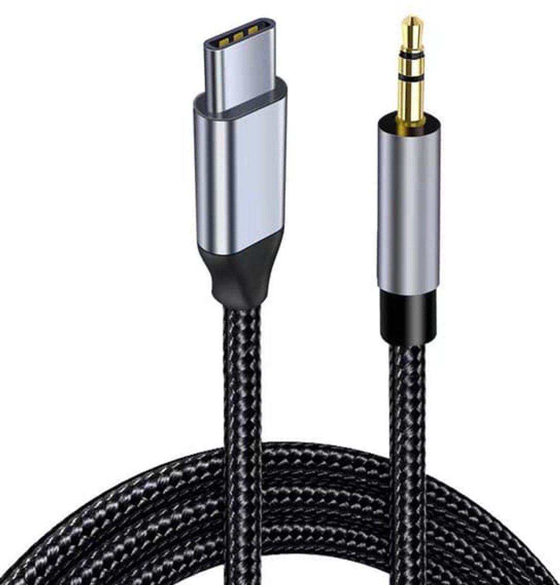 Type-C digitale audiokabel, 3,5 mm, auto-audioadapterkabel, 1,5 m.