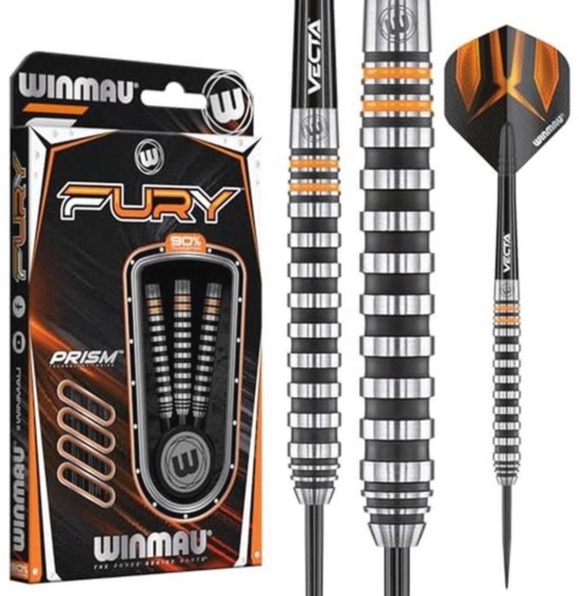 Tungsten Dartpijlen 22-28 Gram met Prisma Flights en Vectaschachten