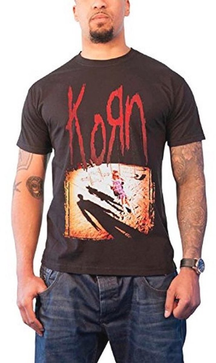 Zwart T-shirt met Albumhoes Design voor Mannen