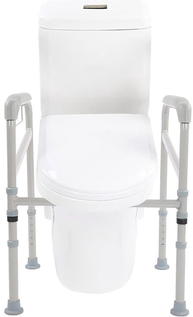 Verstelbaar Toiletframe met Armleuningen - Veiligheid en Ondersteuning bij Toiletbezoek