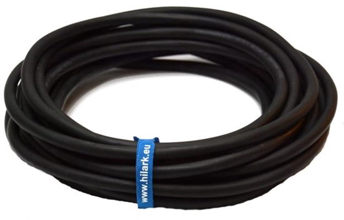 Flexibele rubberen krachtkabel H07RN-F 3x4mm2 25 meter zwart