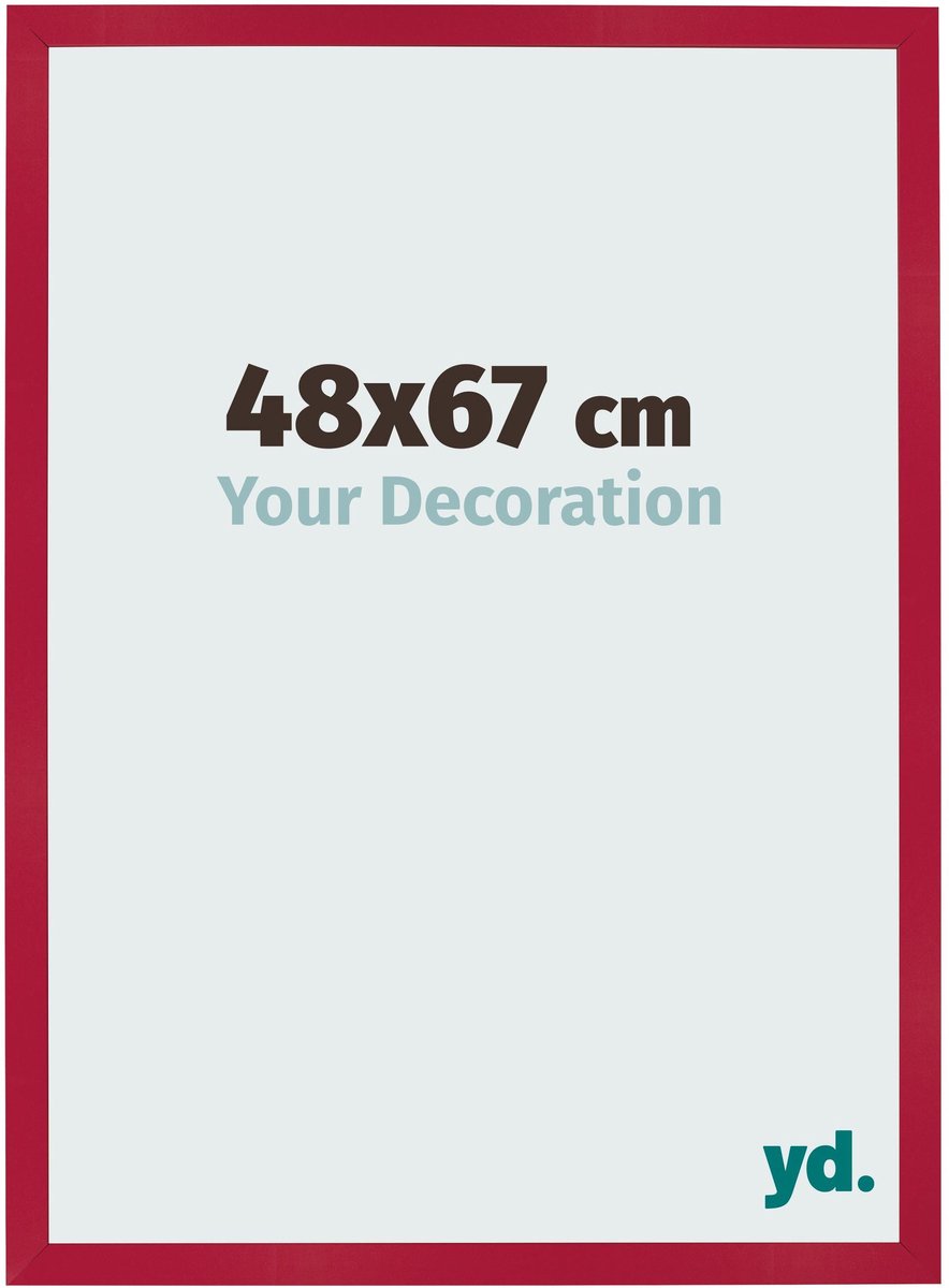 Your Decoration - Fotolijst 48x67 cm - MDF - Rood - Bologna