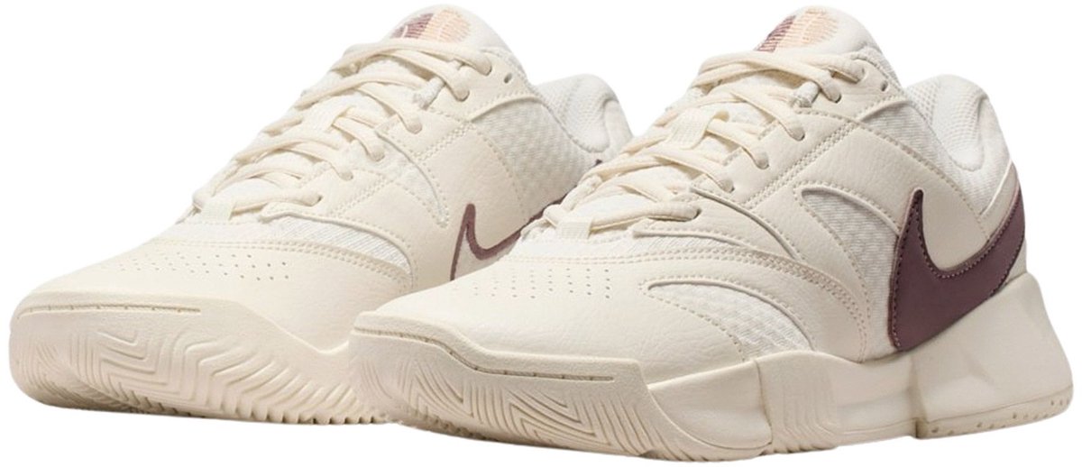 Nike Court Lite 4 Tennisschoenen Dames Creme