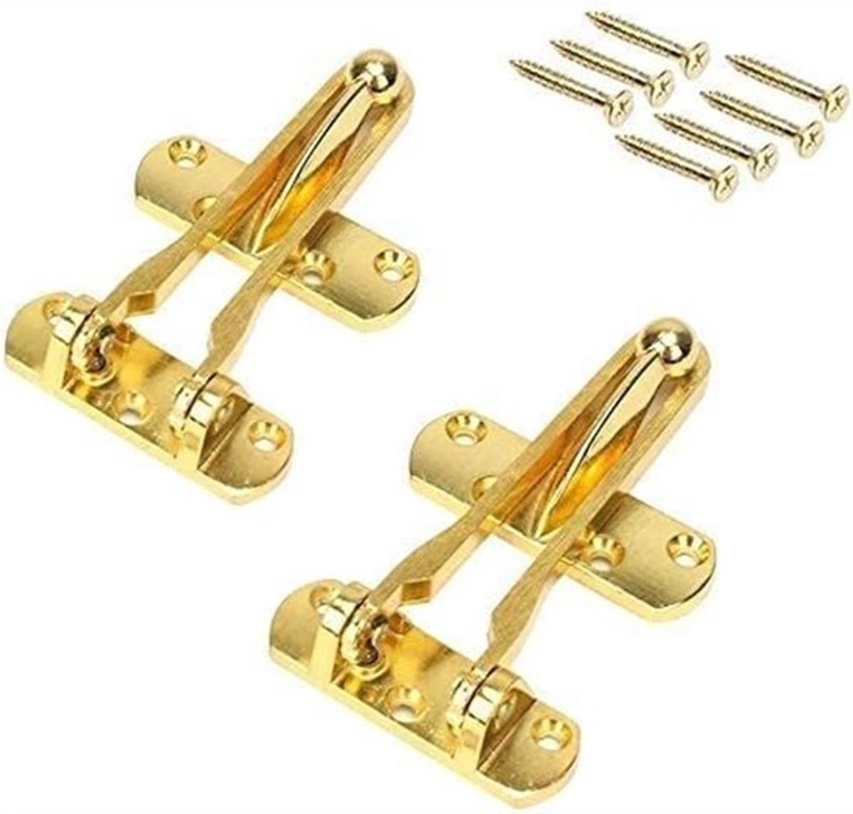 Deurketting - Veiligheidsketting Deur - Extra Beveiliging - Verdikte Basisplaat - 3 x 2 x 1 cm - Zilver