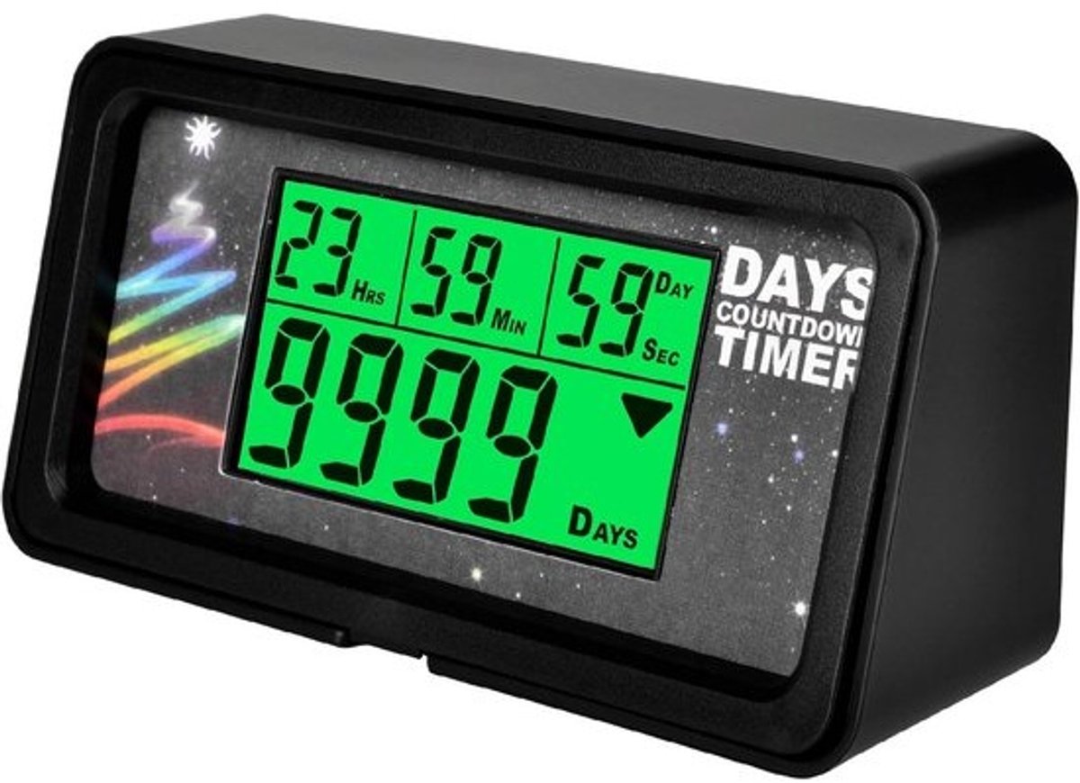 Groot LCD Countdown Timer voor Evenementen, Feestdagen en Persoonlijke Doelen