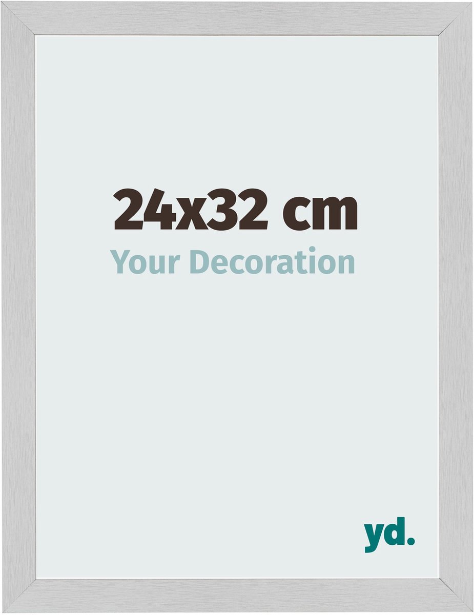 Your Decoration - Fotolijst 24x32 cm - MDF - Edelstaal - Bologna