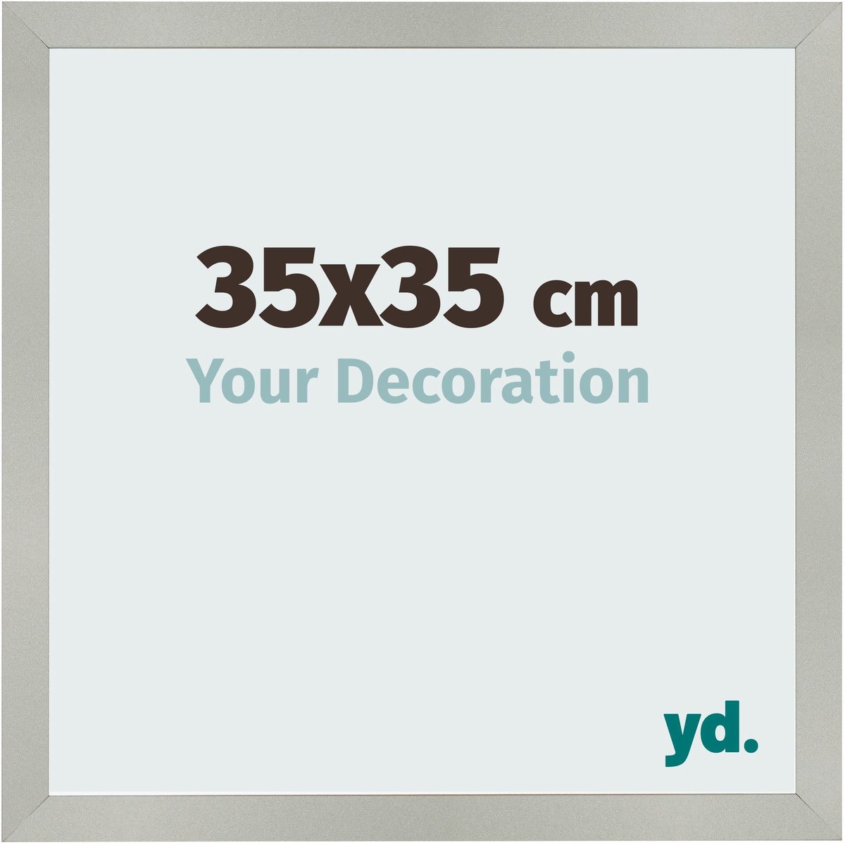 Your Decoration - Fotolijst 35x35 cm - MDF - Zilver Mat - Bologna