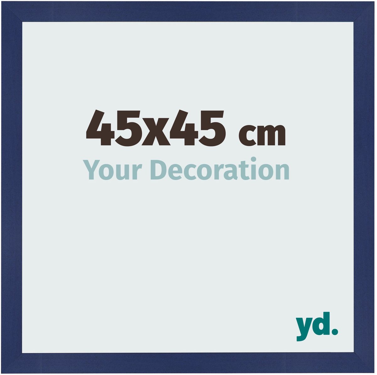 Your Decoration - Fotolijst 45x45 cm - MDF - Donkerblauw Geveegd - Bologna