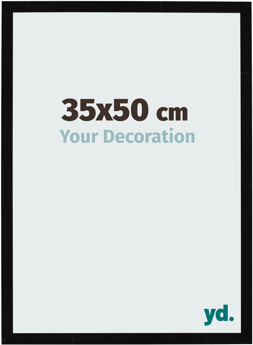 Your Decoration - Fotolijst 35x50 cm - MDF - Zwart Hoogglans - Bologna